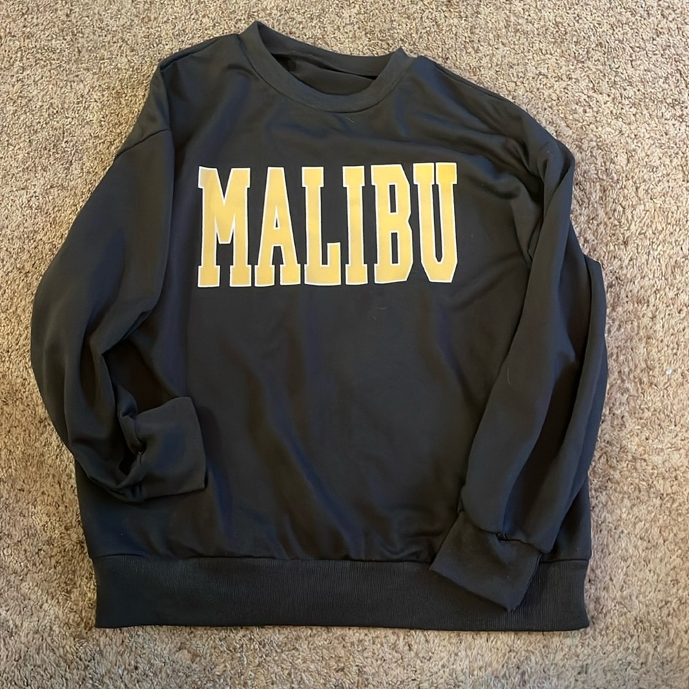 Dark grey Malibu crew neck